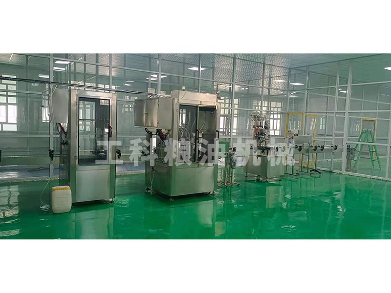 核桃油灌装设备安装现场